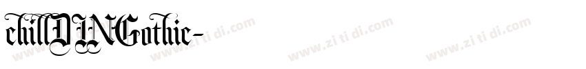 chillDINGothic字体转换