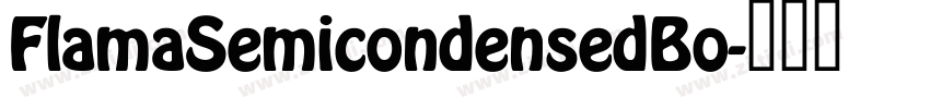 FlamaSemicondensedBo字体转换