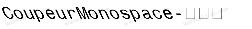 CoupeurMonospace字体转换