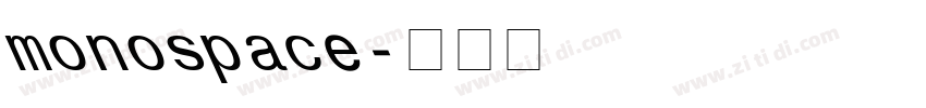 monospace字体转换