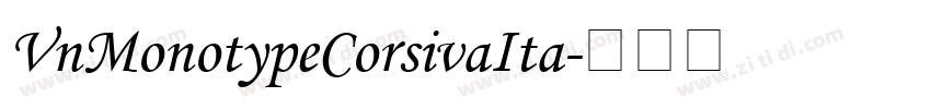 VnMonotypeCorsivaIta字体转换