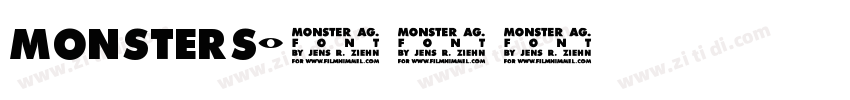 monsters字体转换