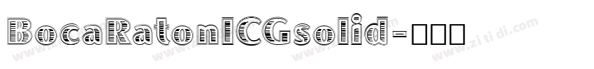BocaRatonICGsolid字体转换