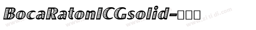 BocaRatonICGsolid字体转换