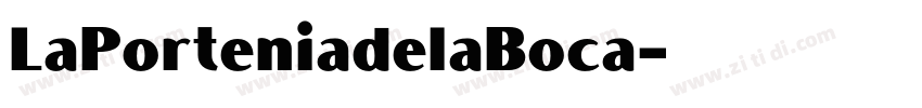 LaPorteniadelaBoca字体转换