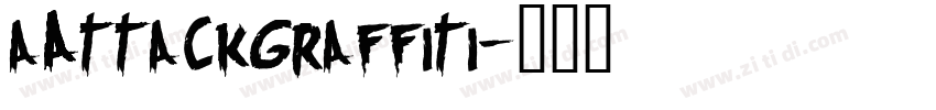 aAttackGraffiti字体转换