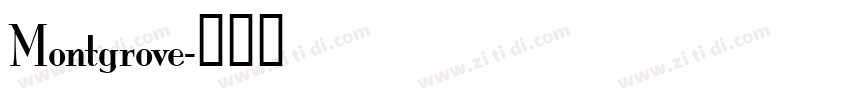 Montgrove字体转换