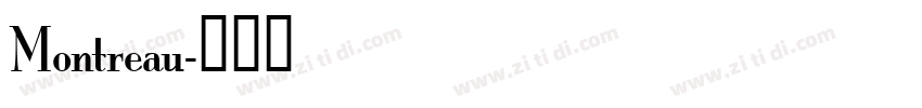 Montreau字体转换