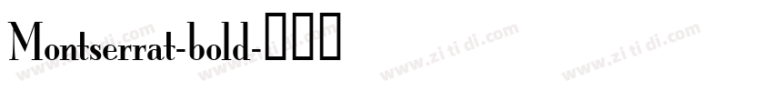 Montserrat-bold字体转换