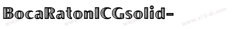 BocaRatonICGsolid字体转换
