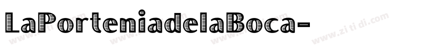 LaPorteniadelaBoca字体转换