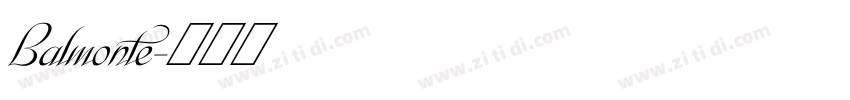 Balmonte字体转换