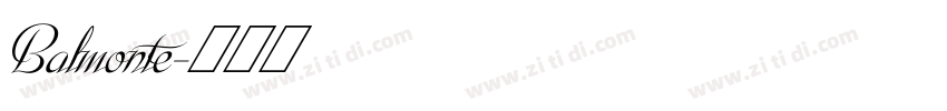 Balmonte字体转换
