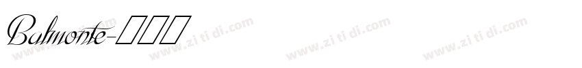 Balmonte字体转换
