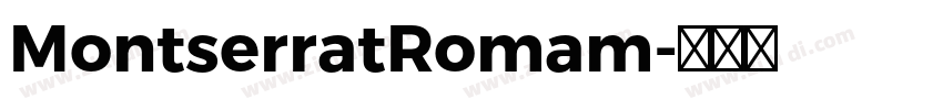 MontserratRomam字体转换