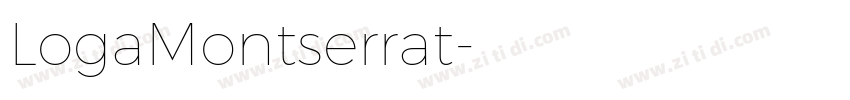 LogaMontserrat字体转换