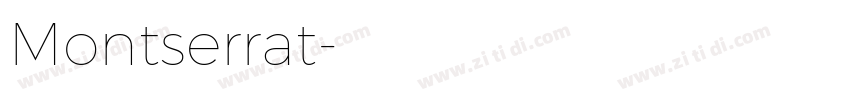 Montserrat字体转换