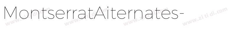 MontserratAiternates字体转换