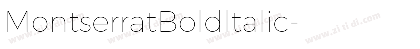 MontserratBoldltalic字体转换