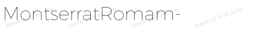 MontserratRomam字体转换