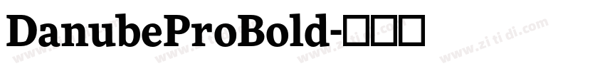 DanubeProBold字体转换