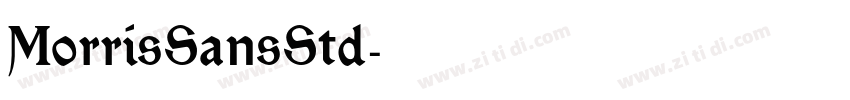 MorrisSansStd字体转换