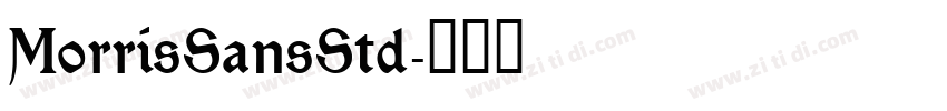 MorrisSansStd字体转换