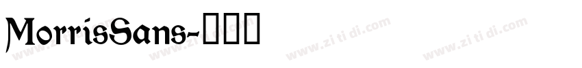 MorrisSans字体转换