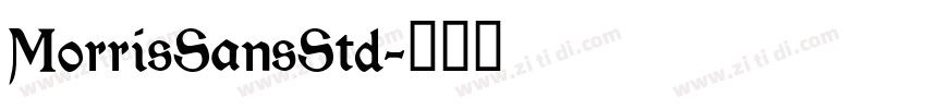 MorrisSansStd字体转换