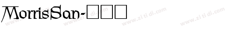 MorrisSan字体转换