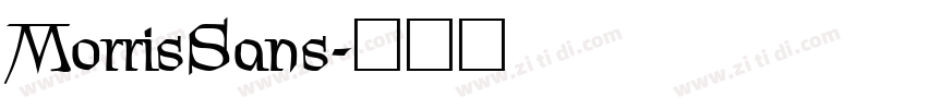 MorrisSans字体转换