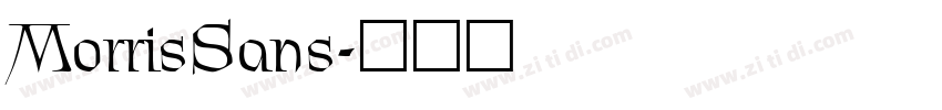 MorrisSans字体转换