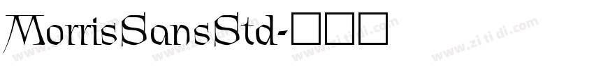 MorrisSansStd字体转换
