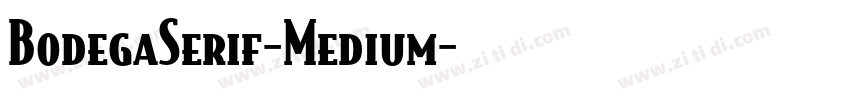 BodegaSerif-Medium字体转换