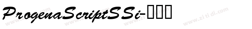 ProgenaScriptSSi字体转换