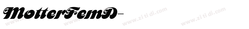 MotterFemD字体转换