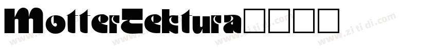 MotterTektura字体转换