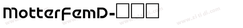 MotterFemD字体转换