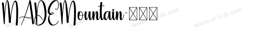 MADEMountain字体转换