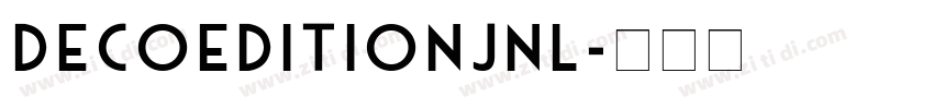 DecoEditionJNL字体转换