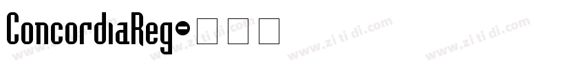 ConcordiaReg字体转换