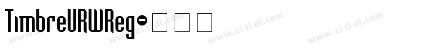 TimbreURWReg字体转换