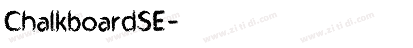 ChalkboardSE字体转换