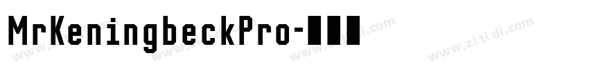 MrKeningbeckPro字体转换