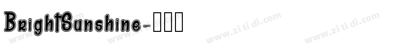 BrightSunshine字体转换