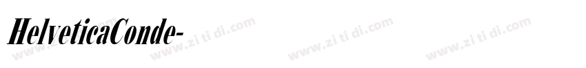 HelveticaConde字体转换
