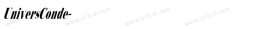 UniversConde字体转换