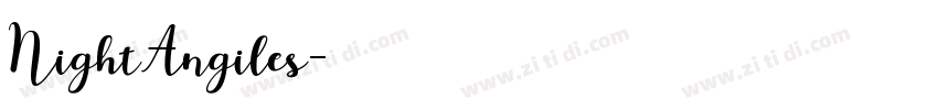 NightAngiles字体转换