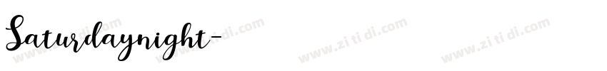Saturdaynight字体转换