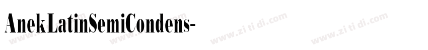 AnekLatinSemiCondens字体转换